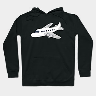 Just Winging It Airplane Shirt Hoodie